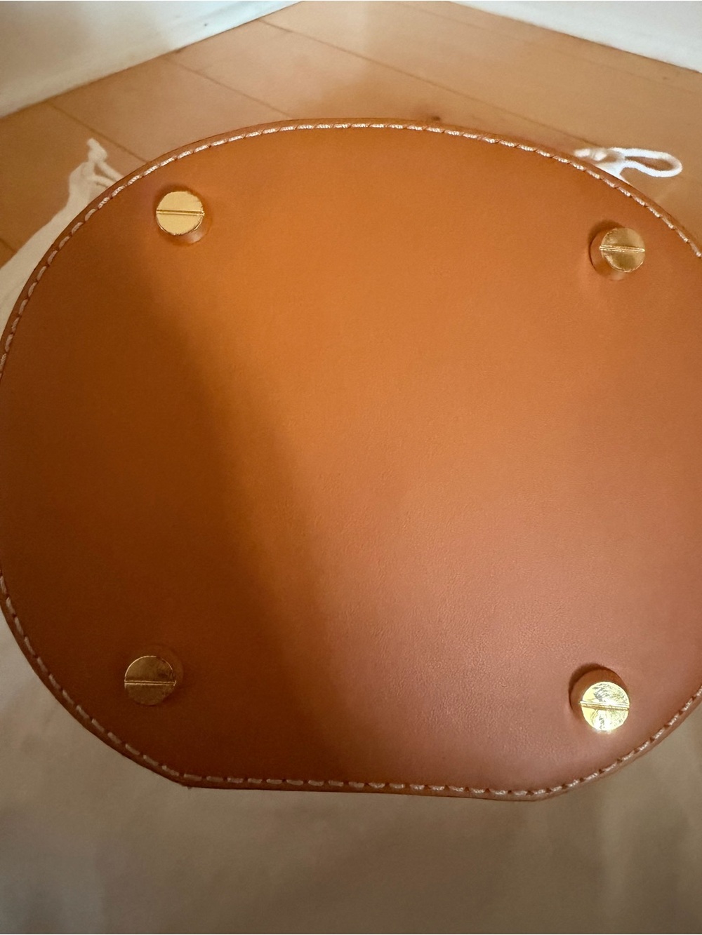 MCM Cognac Visetos Barrel Crossbody with Gold Hardware - Picture 3 of 6